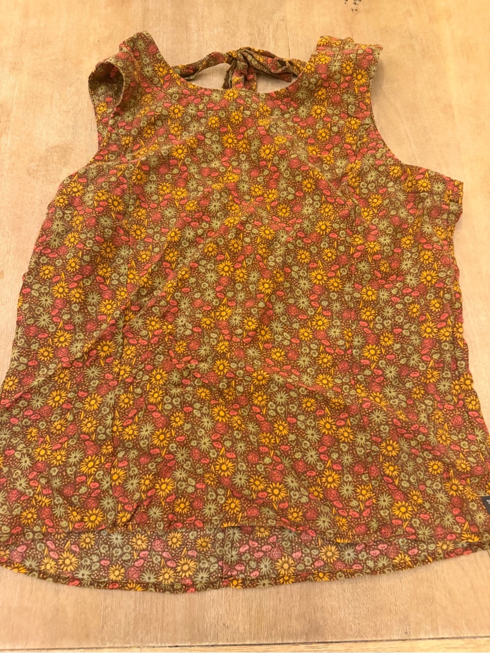 Toad&Co Multicolor Floral Tie-Back Tank